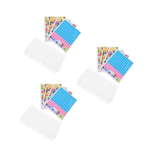 3Stk Mini Aufbewahrungsbox Kunststoff Mit 60 Fächern, Transparent 2