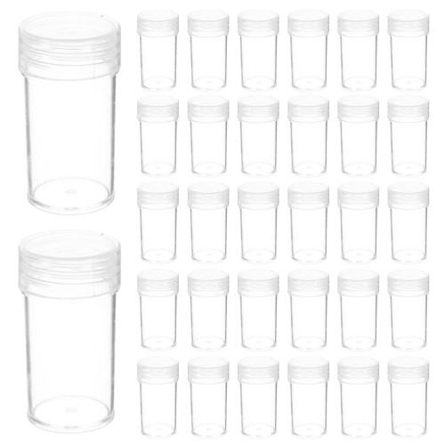 3Stk Mini Aufbewahrungsbox Kunststoff Mit 60 Fächern, Transparent 1