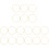 18Stk Goldfarbene Metallringe Macrame Basteln Zubehör 2