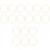 18Stk Goldfarbene Metallringe Macrame Basteln Zubehör 3