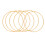 18Stk Goldfarbene Metallringe Macrame Basteln Zubehör 1