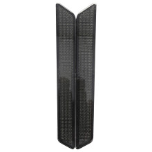 2Paare Satteltaschen Reflektorabdeckungen ABS Grau Langlebig