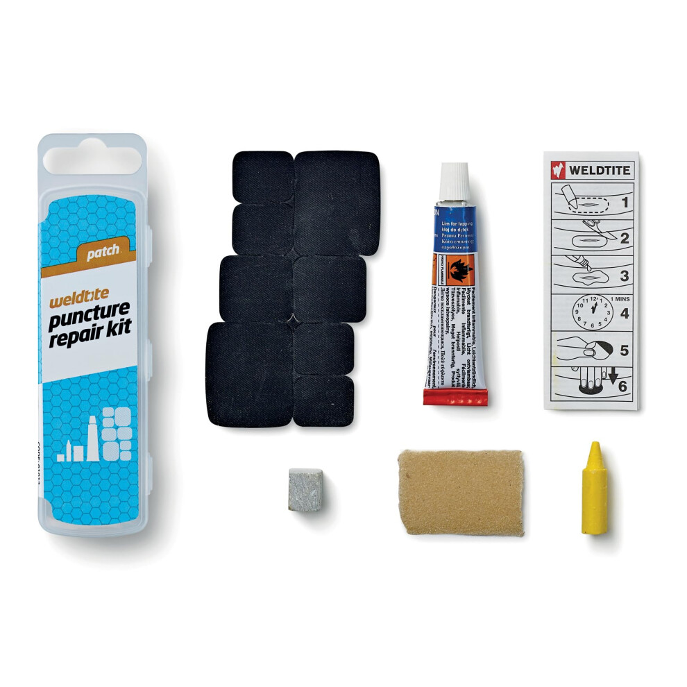 Weldtite Puncture Repair Kit For Bike Tyre Inner Tubes Comprehensive Easy