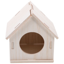 4Stk Holz - Und Hamsterversteck Elfenbeinfarben Spielen