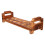 3Sets Stapelbarer Eierbehälter Holz 12 Eier Organizer 3