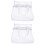 2Stk Weißer Netz Strandtasche Multi- Für Kosmetik 5