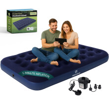 Green Haven Double Airbed with Electric AC Pump – Inflatable Mattress for 2