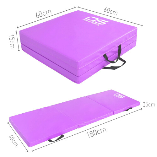 Gymnastic Tumble Exercise Mat – Non Slip PU Leather Surface  High Density P 1