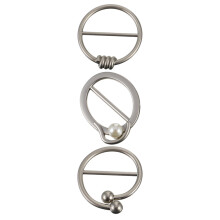 6Stk Runde Shirt Clips Metalllegierung Für T-Shirt Und Halstücher