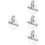 4Stk Pulley Set Strapazierfähig Aus Aluminium 8