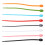 30Stk Silikon Kabelbinder Reusable Ringe Kabel Ordnen 1
