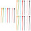 30Stk Silikon Kabelbinder Reusable Ringe Kabel Ordnen 5