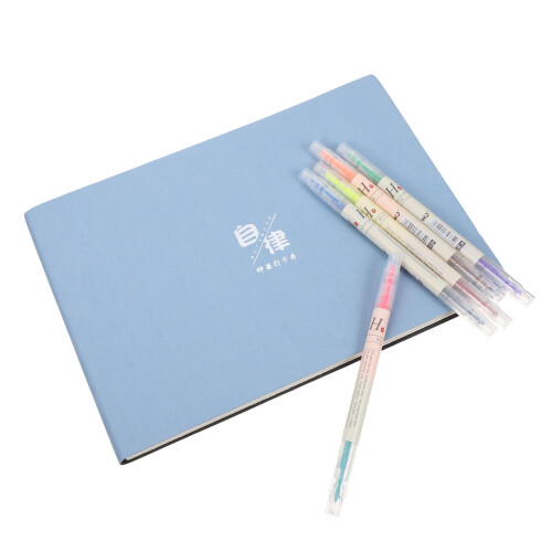 1Set Vielseitiger Terminplaner Notizblock Blau PP 2