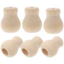 12Stk Beige Holz Kordelknöpfe Für Jalousien DIY Zubehör Langlebig