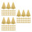 150Stk Gold Karton Kuchenplatten Mousse Für Catering Feier 3