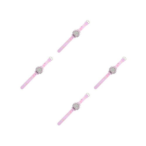 4Stk Cartoon Kinderuhr LED Multifunktional Schüleruhr 2