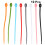 30Stk Silikon Kabelbinder Reusable Ringe Kabel Ordnen 9