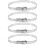 4Stk Metall Pex Crimp Ring Schellen Clips Stabil Verstellbar 10