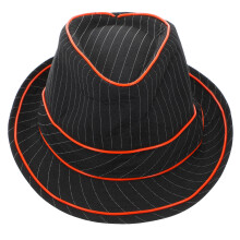 2Stk LED Flash Fedora Jazz Hut Rot, Leuchtend Für Bühnenauftritte