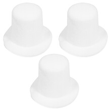 6Stk Kleine Weiße Doll Top Hats, Eva Bastelhüte Für Puppen & Handwerk