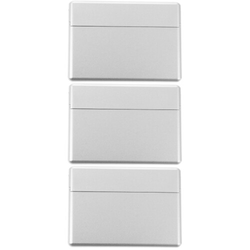 3Stk Aluminium Zigarettenaufbewahrung Silber Kompakt 2