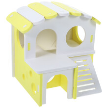 3Sets Mehrfarbiges Hamsterversteck Doppelstöckig Aus PVC Mit