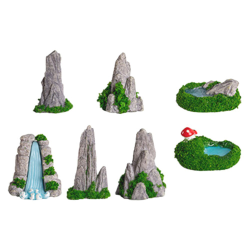 28Stk Resin Für Aquarium, Gartenlandschaft 2