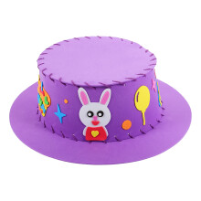 12Sets DIY Eva Hutmaterial Kinder Basteln Party Zubehör