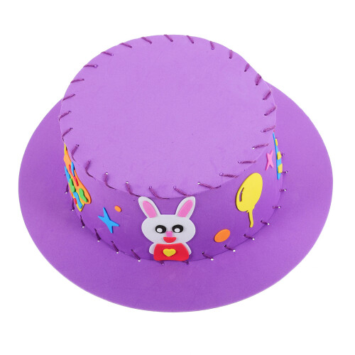12Sets DIY Eva Hutmaterial Kinder Basteln Party Zubehör 2