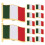 60Stk Robuste Italien Flaggen Anstecker Eisen Für Feier Deko 2