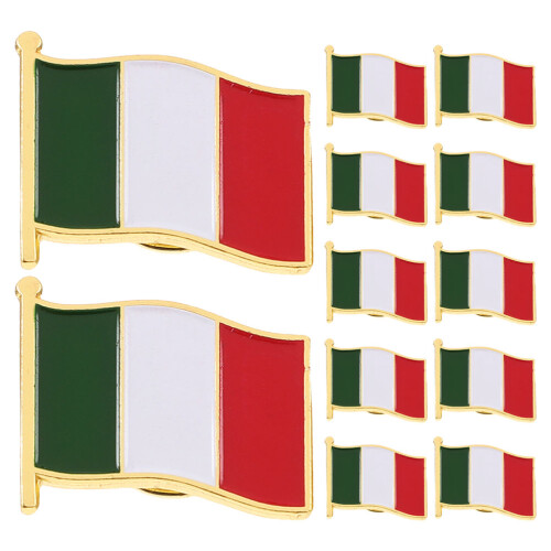 60Stk Robuste Italien Flaggen Anstecker Eisen Für Feier Deko 1