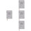 4Stk Akademischer Planer Organizer Notizbuch Mit PU-Einband 5