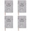 4Stk Akademischer Planer Organizer Notizbuch Mit PU-Einband 4