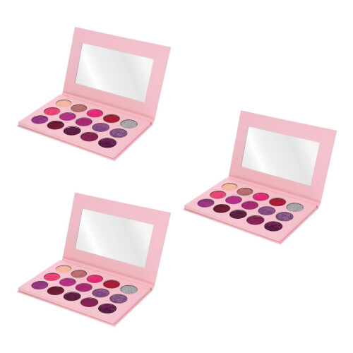 3Stk Lidschatten Compact 15 Farbton Für Party 1