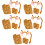 5Sets Mehrfarbiges Animal Cosplay Set Mit 8
