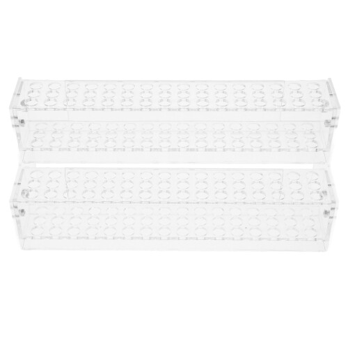 2Stk 48 Slots Klarer Acryl Pen Organizer Multifunktions Stiftständer