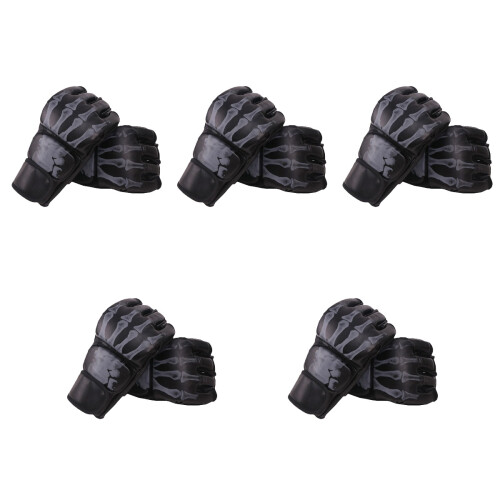 5Paare Waschbare Sparring Halbfinger Komfortabel Bunt 2
