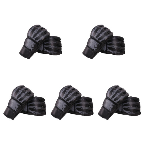 5Paare Waschbare Sparring Halbfinger Komfortabel Bunt 1