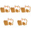 5Sets Mehrfarbiges Animal Cosplay Set Mit 4