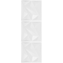 15Stk PVC 3D Wandplatten Weiß Für Hotel Büro Innendekor Wandgestaltung