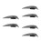 6Stk Seitenflügel Für Kunststoff Spoiler Aerodynamisch Grau 7