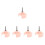 5Stk Knitting Machine Adapter Pink Handantrieb Für Zuhause Komfortabel 5