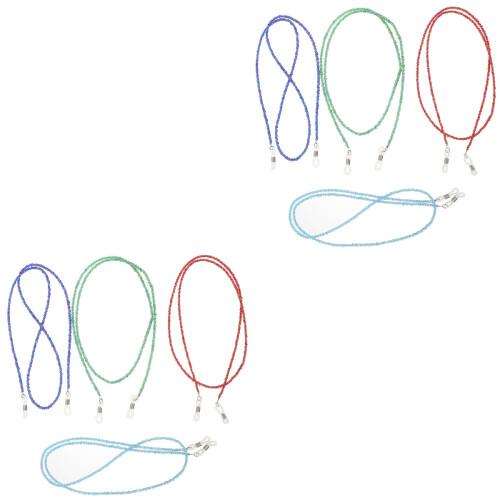 8Stk Brillenkette Mit Perlen, Leicht Komfortabel 2