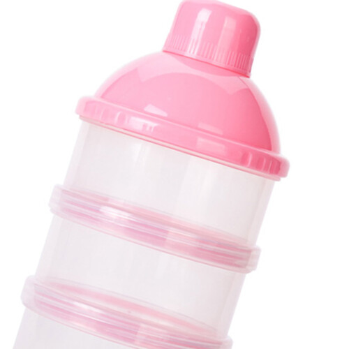 2St Formulebewaarbox Roze 3- Stapelbaar En PP-Materiaal