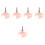5Stk Knitting Machine Adapter Pink Handantrieb Für Zuhause Komfortabel 4