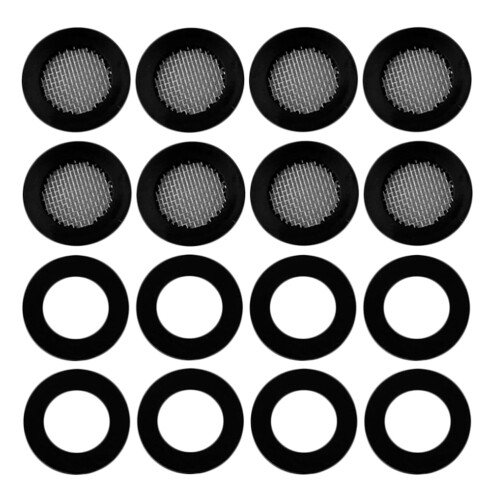 30Stk Gartenschlauch Filtergarnitur Schwarz Dichtungssatz 1