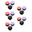 15Stk Vielseitiger Make-Up Box Kunststoff 8