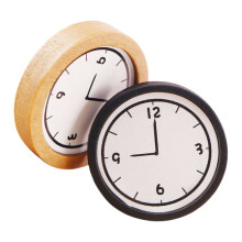 4Stk Puppenhaus Wanduhr Holz Möbel Realistisch Farben