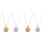 4Stk Sublimation Schmuck Blank Metall DIY Personalisierbar 4