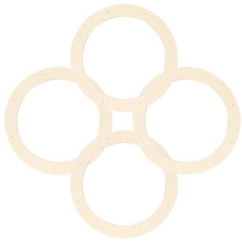 8St Rond Kransframe Khaki Voor Creatieve Wreath Maken